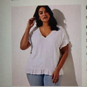 Loft plus Flutter statement tee